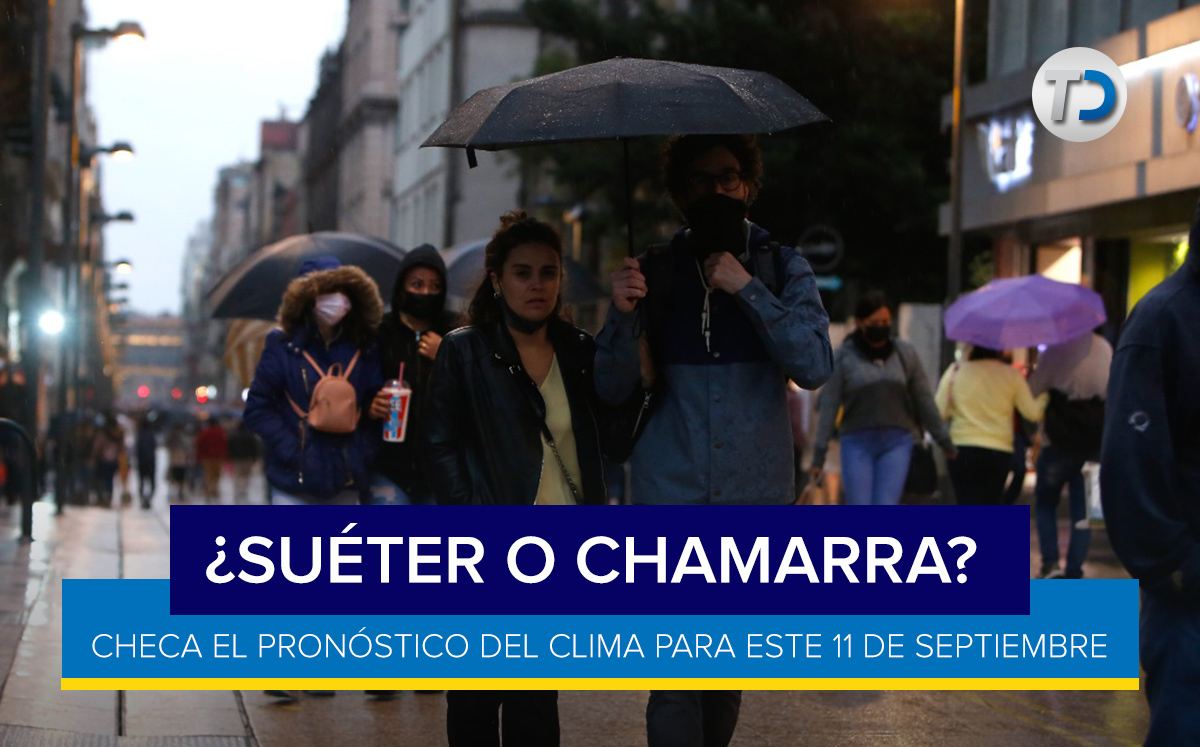 El clima para hoy 11 de septiembre en CdMx y Edomex