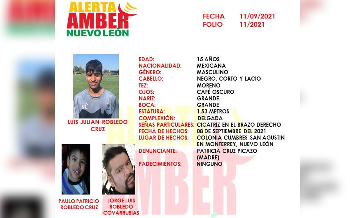 Reportan desaparición de dos menores en Monterrey; presuntamente fueron sustraídos por su padre