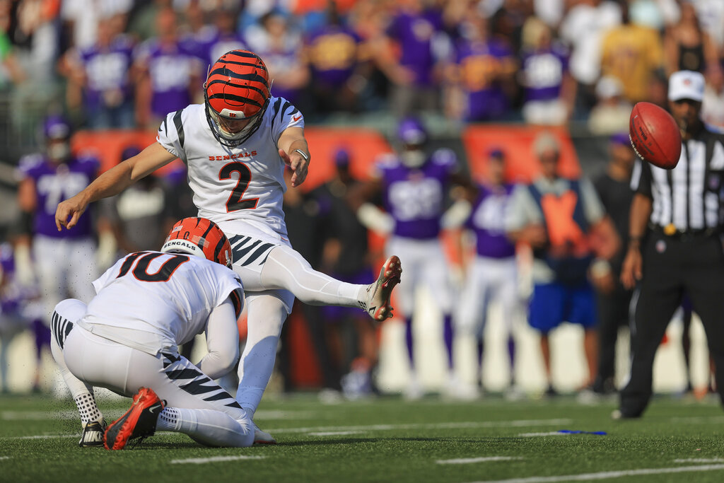 Bengals pasa por encima de Vikings en tiempo extra