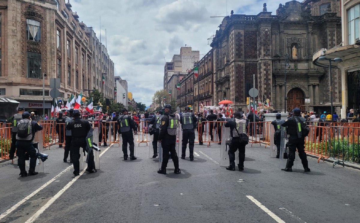 CdMx mantiene cierres en Centro Histórico y endurece actividades a comercios por festejos patrios