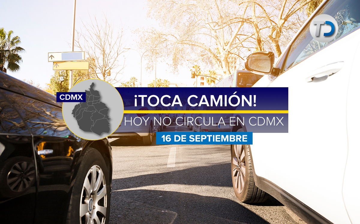 ¡Toma nota! Estos autos no circulan el 16 de septiembre en la CdMx