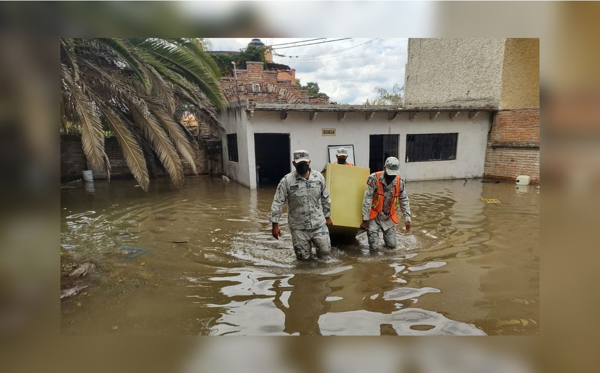Lluvias causan daños a dos municipios de Querétaro