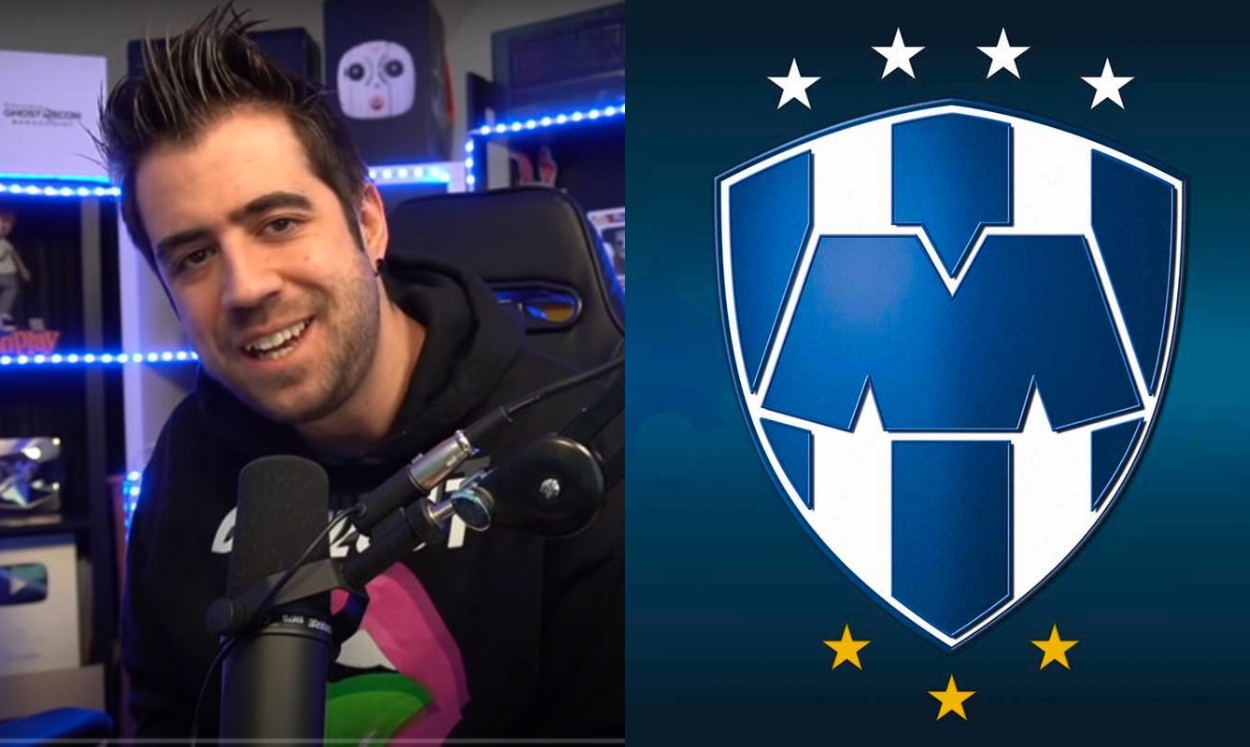 Streamer español Auronplay muestra apoyo a Rayados