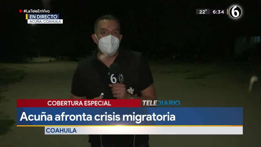 migrantes pasan 6 noche en acuña buscanod el sueño americano