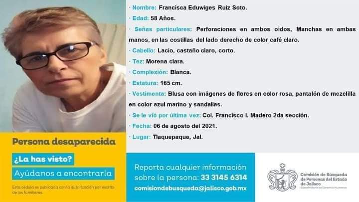 A dos meses de la desaparición de Francisca, su familia pide pistas para encontrarla