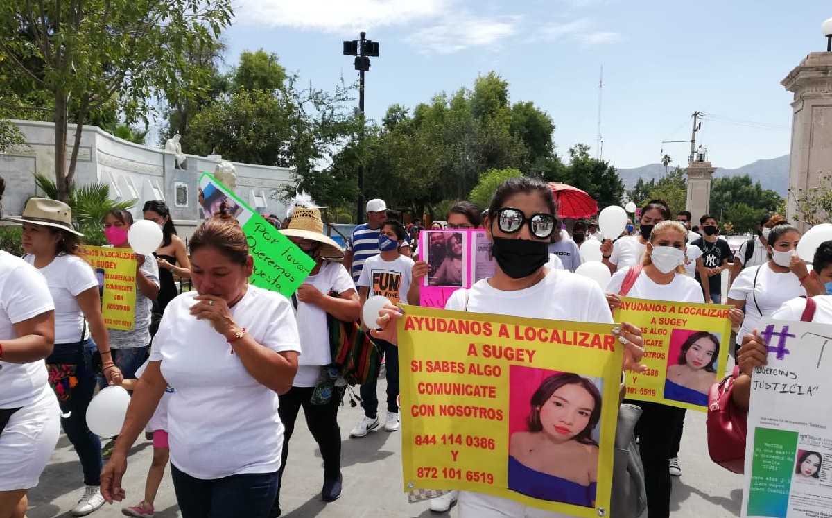 Familiares de Sujey marchan exigiendo a autoridades esclarecer su desaparición