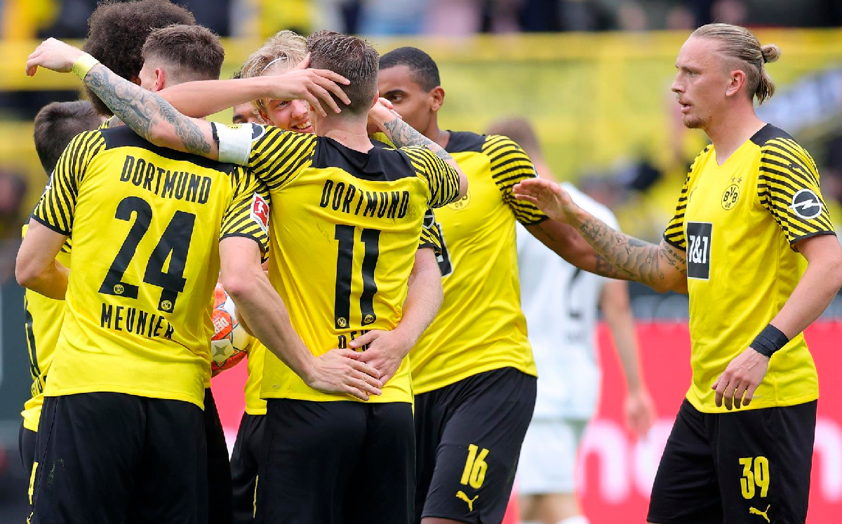 Borussia Dortmund gana sin Haaland; Wolfsburgo cae