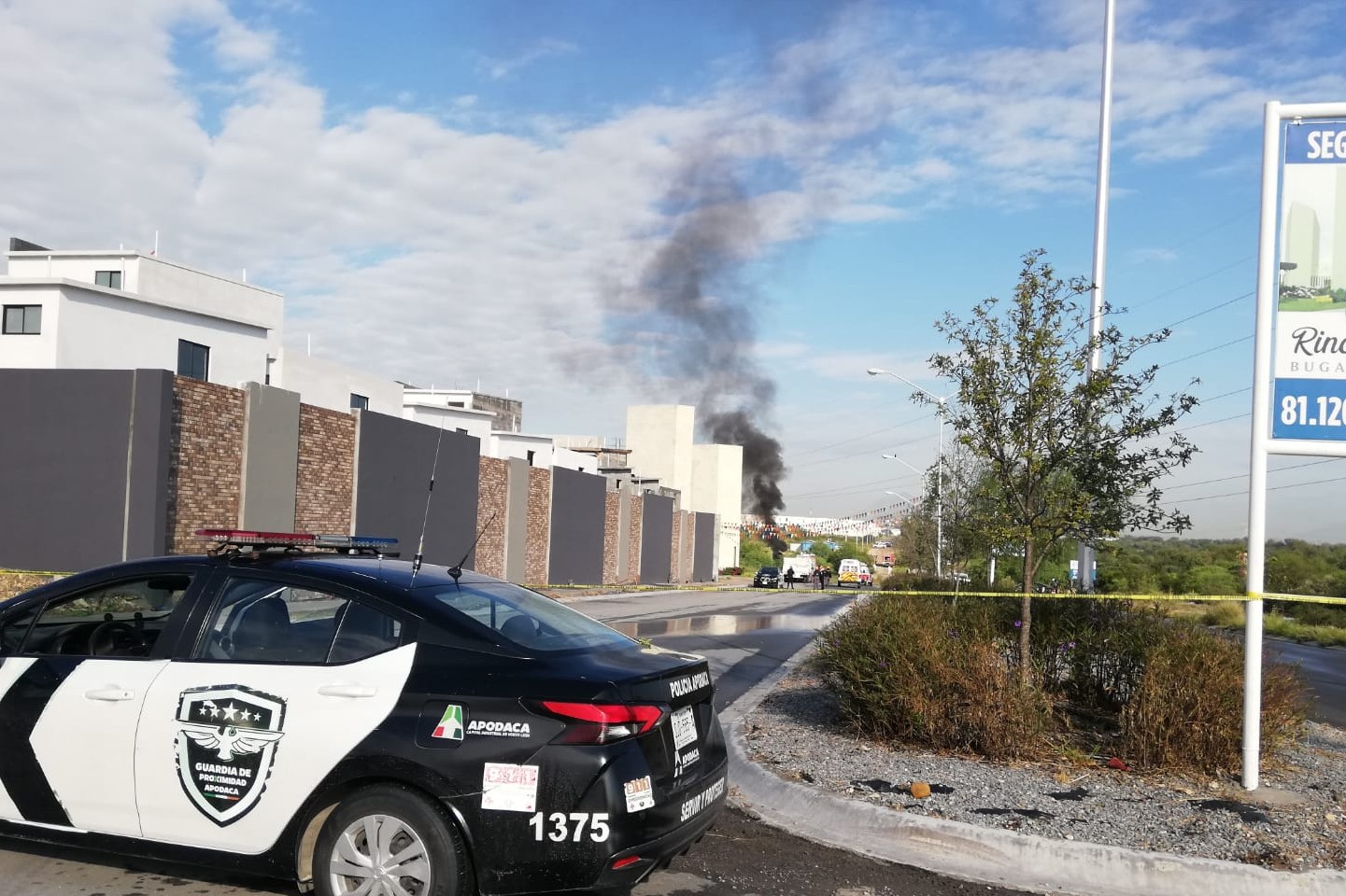 Incendio en ducto de gas deja una persona lesionada en Apodaca