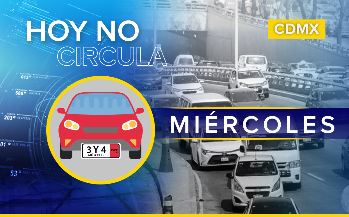 ¡Abusado! Estos autos no circulan el 6 de octubre en la CdMx