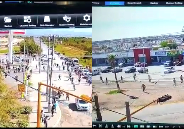 Taxistas 'arman' campal por disputa de base en Zuazua; no hay detenidos