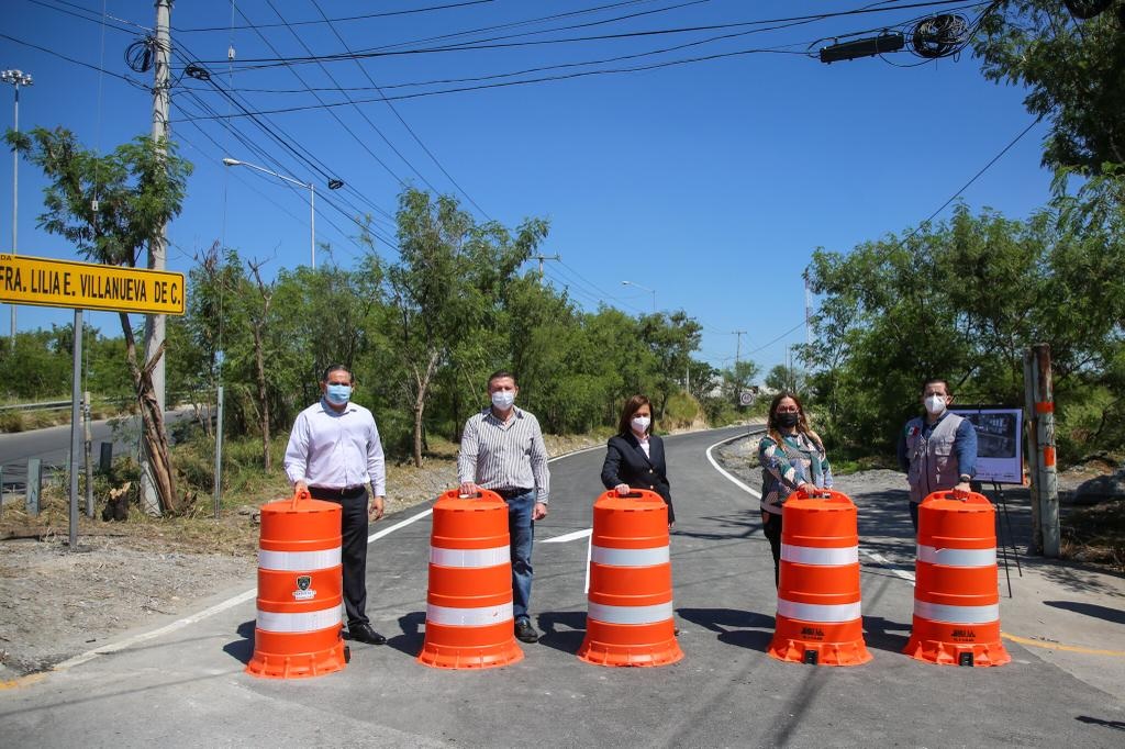 Inauguran vía paralela a autopista a Cadereyta en Guadalupe