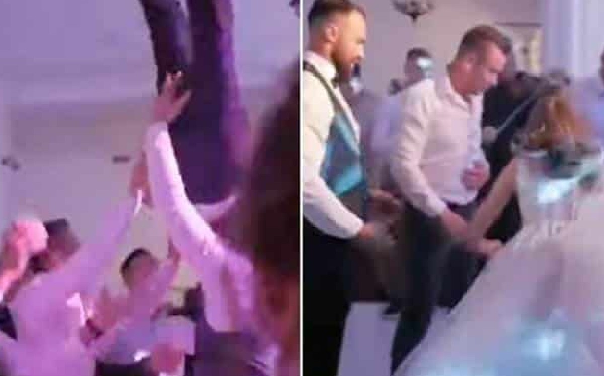 Avientan al novio en su boda, lo dejan caer y termina con daño vertebral 