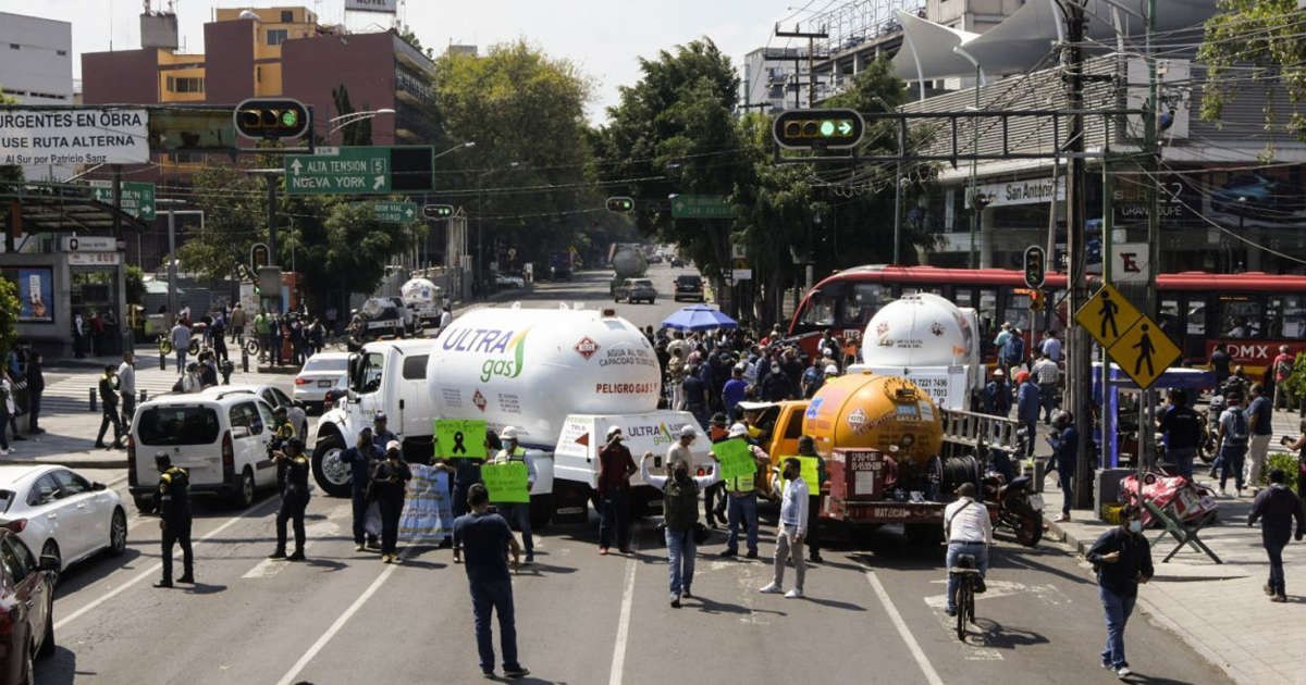 Manifestación de gaseros termina en enfrentamientos