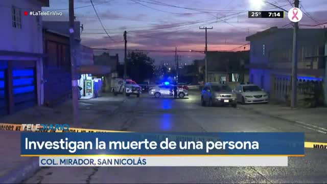 Telediario noticia Asesinan a un hombre dentro de una casa en la colonia Mirador 