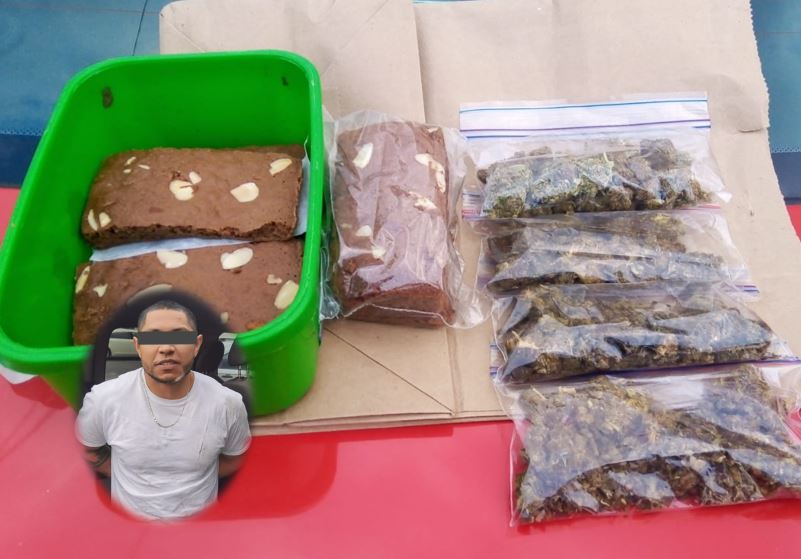 Detienen a hombre con brownies y mariguana en la colonia Villa Olímpica