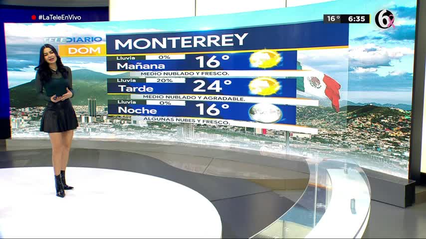 Espera Monterrey un domingo medio nublado y agradable con máxima de 24° 