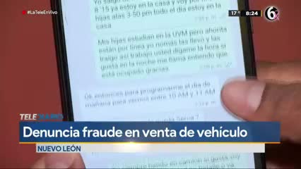 Hombre es víctima de fraude al vender su auto en Monterrey; recibió falso depósito 