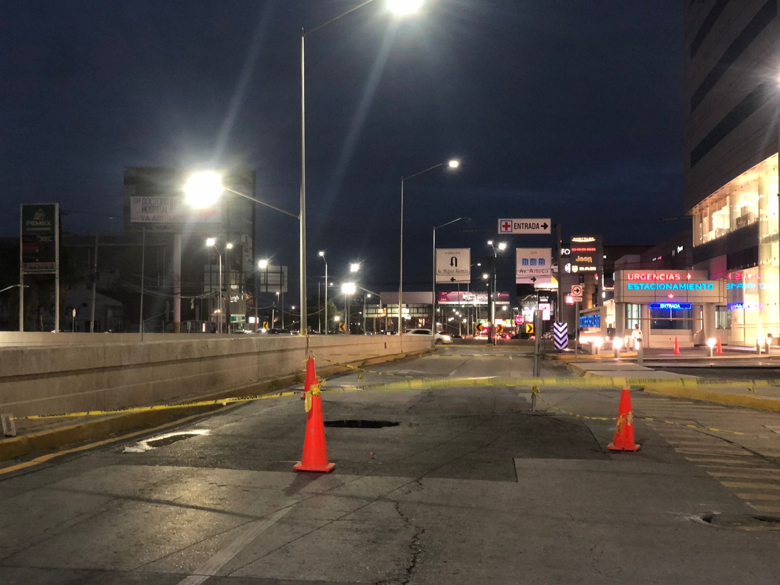 Lluvias provocan socavón en el municipio de Guadalupe