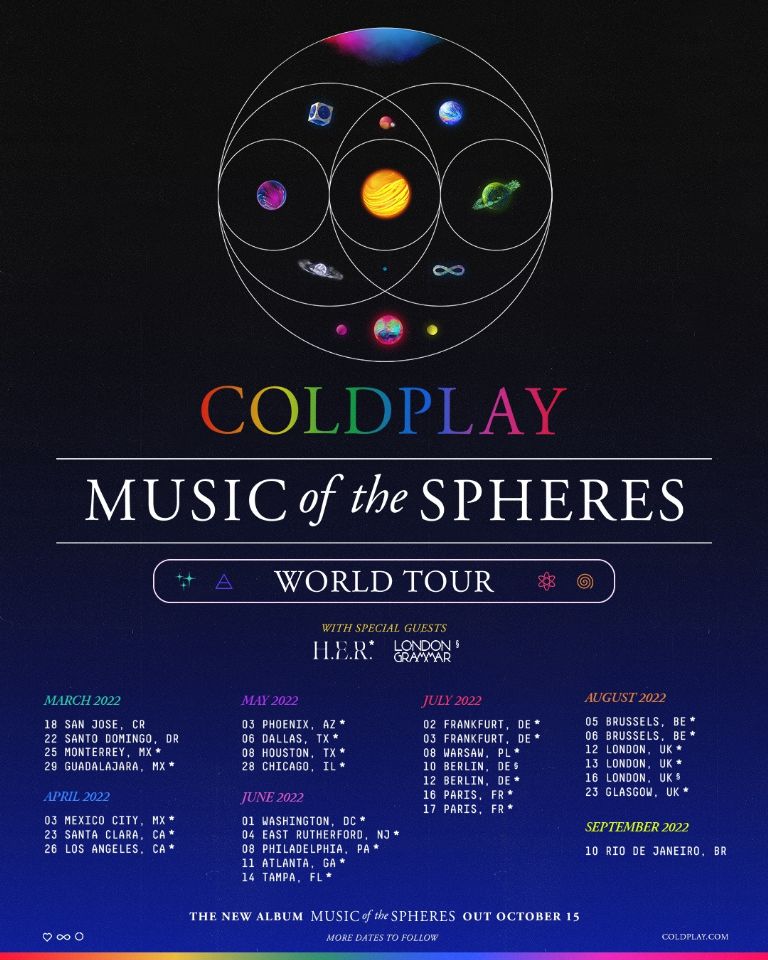 Anuncian precio de boletos para Coldplay en Monterrey; preventa inicia 19 de octubre

 
