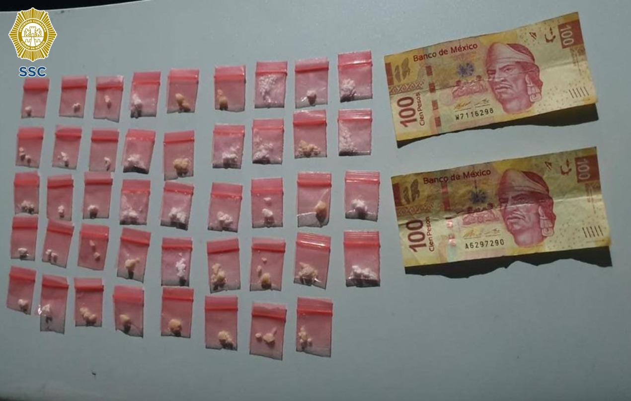 Detienen a presunto integrante de la Unión Tepito por venta de droga en Cuauhtémoc