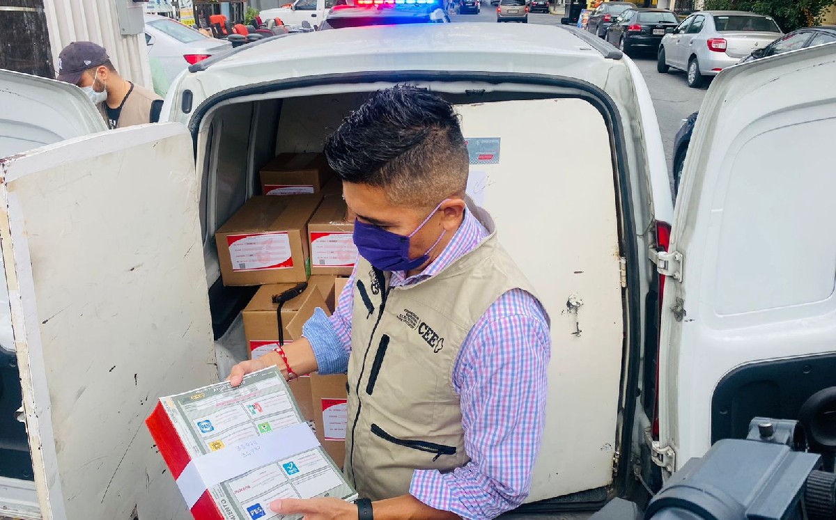 Llegan a Comisión Estatal Electoral boletas para elección extraordinaria en Zuazua