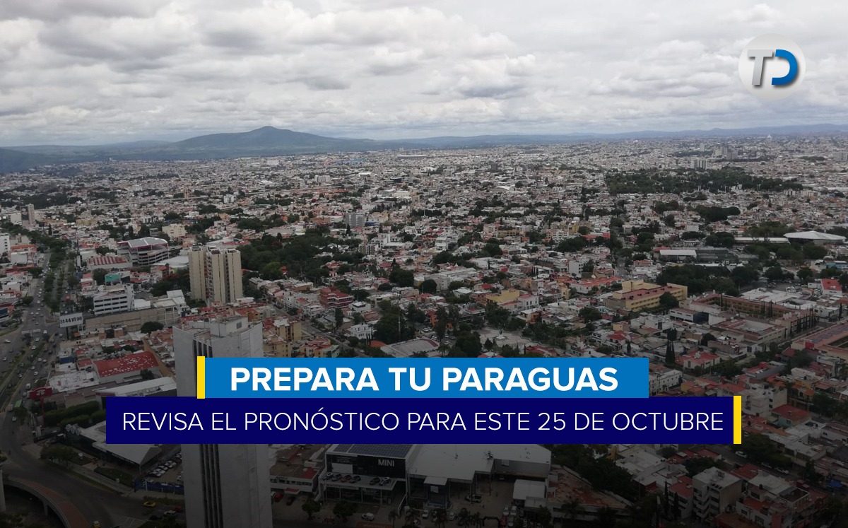 ¡Transita con precaución! Te presentamos el pronóstico del tiempo para hoy 25 de octubre en Jalisco