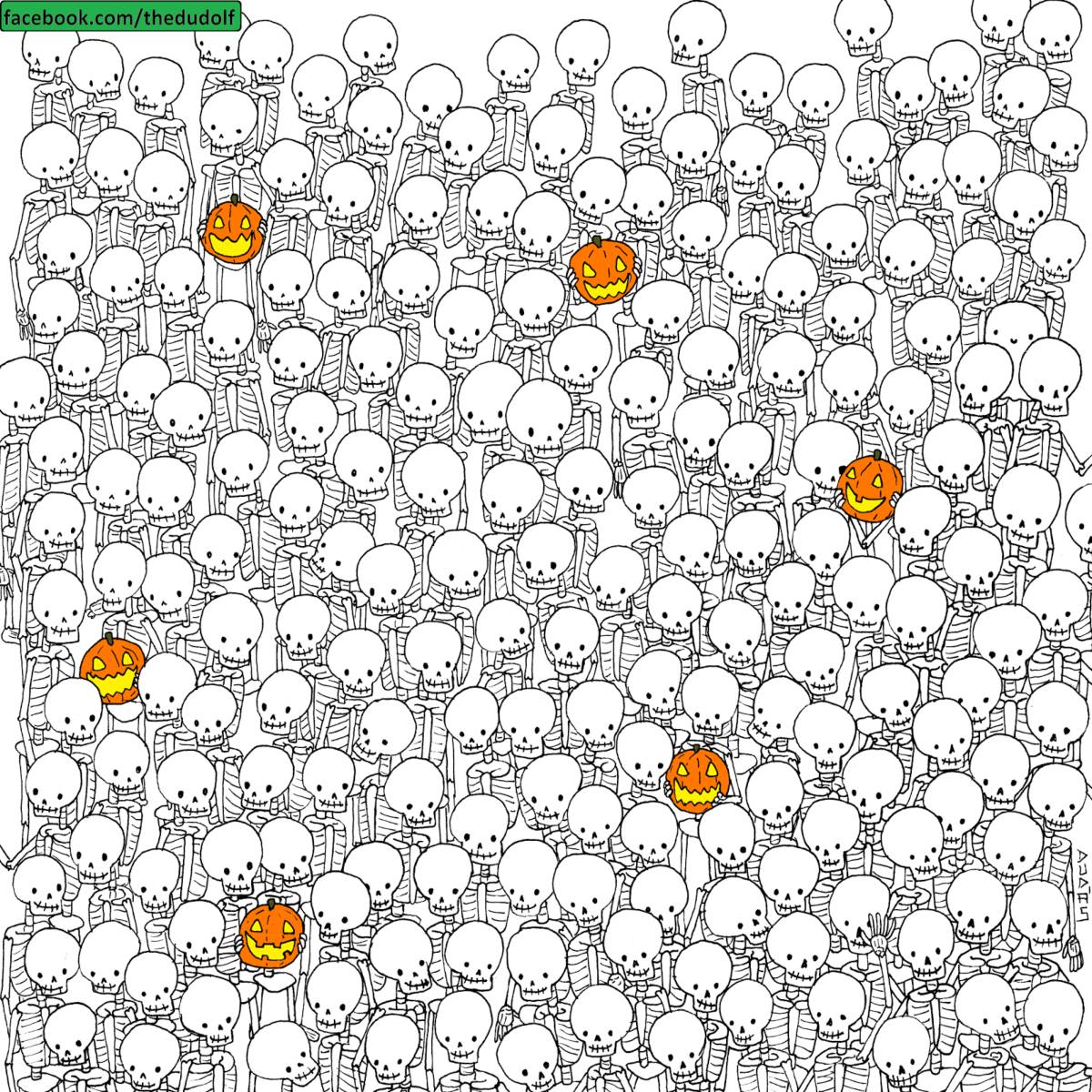 ¡Nuevo reto visual! Encuentra al fantasma escondido entre las calaveras