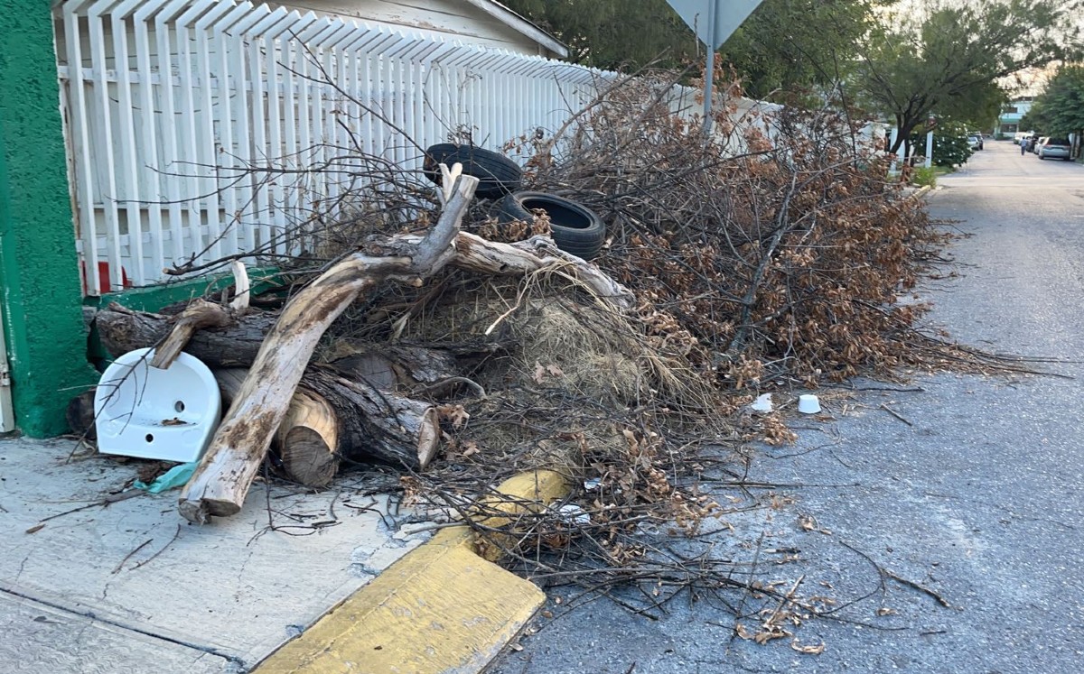 Reportan acumulación de basura al exterior de plantel en Guadalupe 