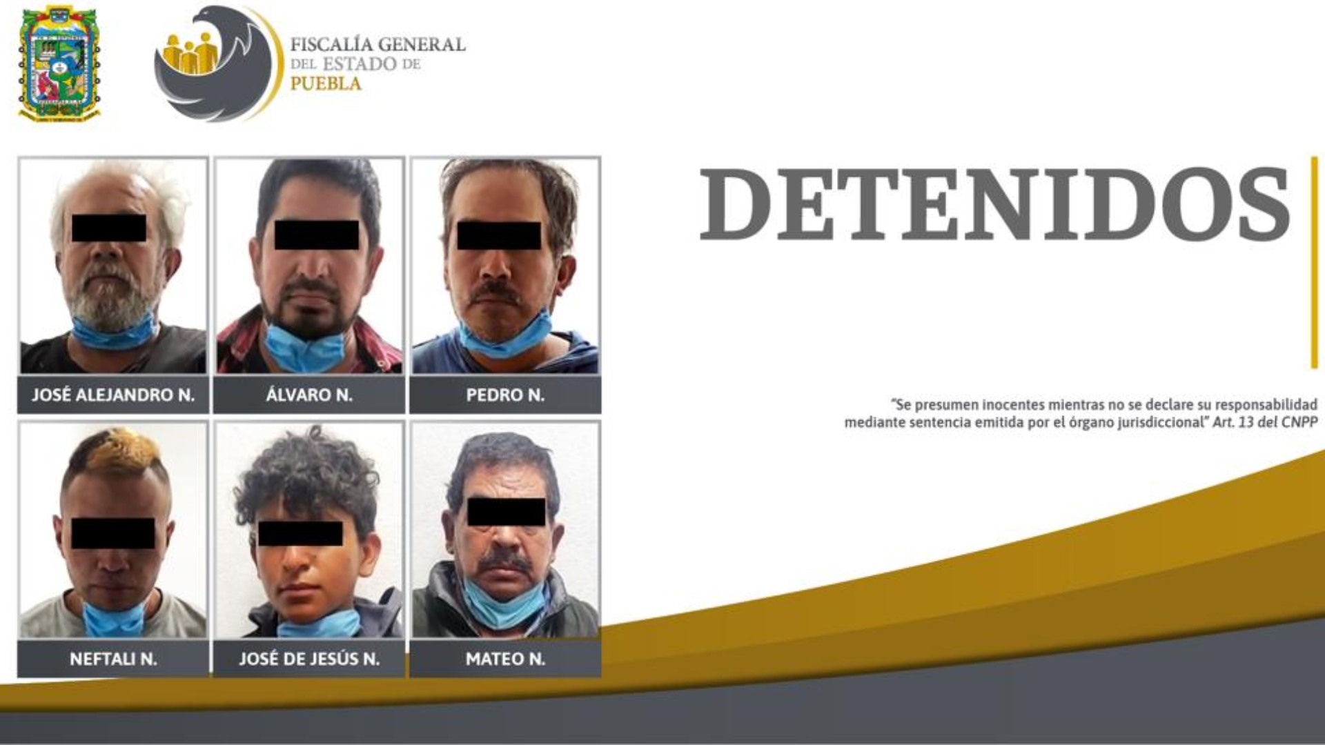 Aseguran drogas, un arma y detienen a seis en operativo por narcomenudeo