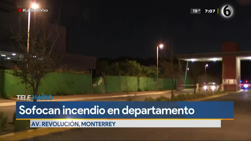 Telediario noticia Se incendia departamento en avenida Revolución; desalojan a 30 personas 