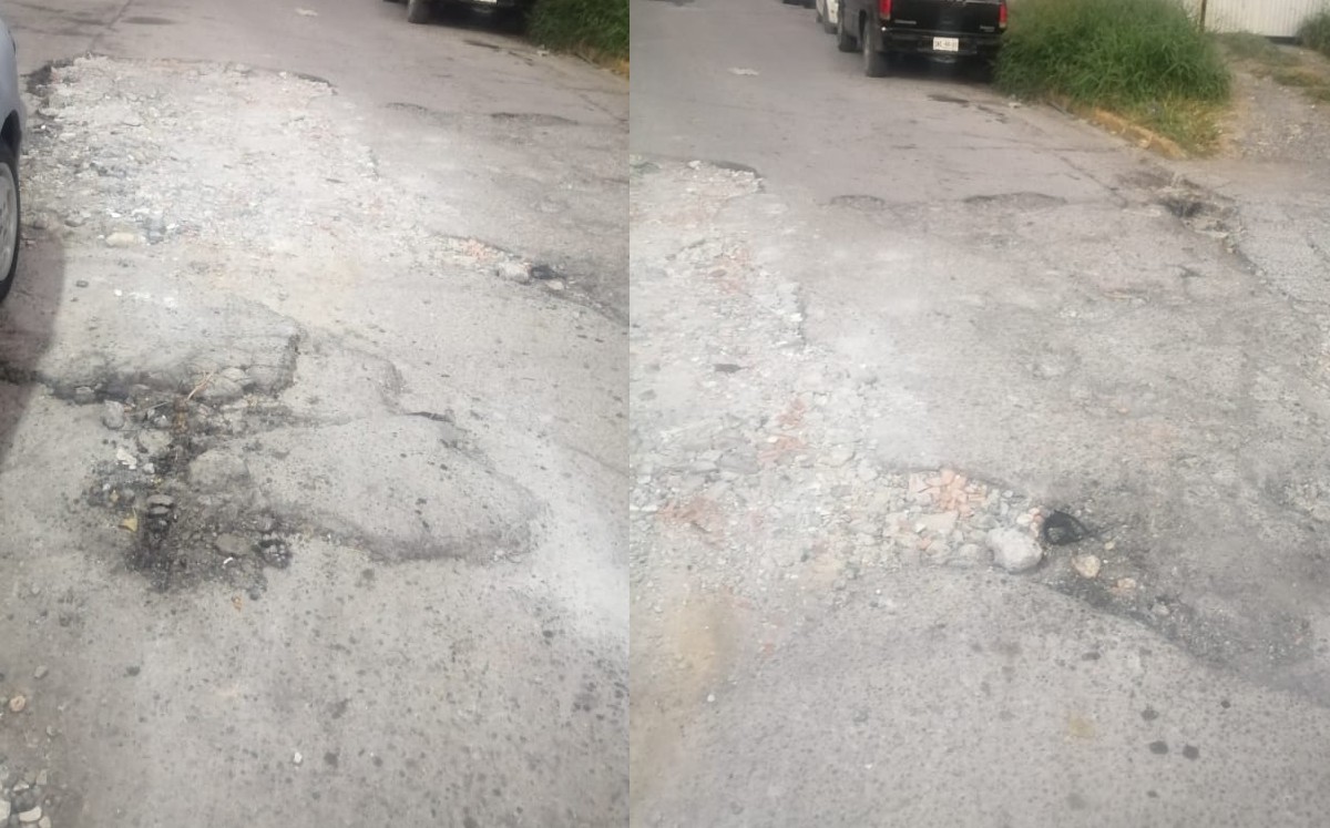 Carpeta asfáltica en pésimas condiciones, reportan vecinos de Guadalupe 