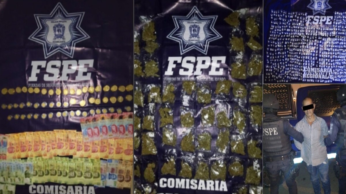 Detiene FSPE a Adolfo "N" con más de 2 mil dosis de droga en Abasolo