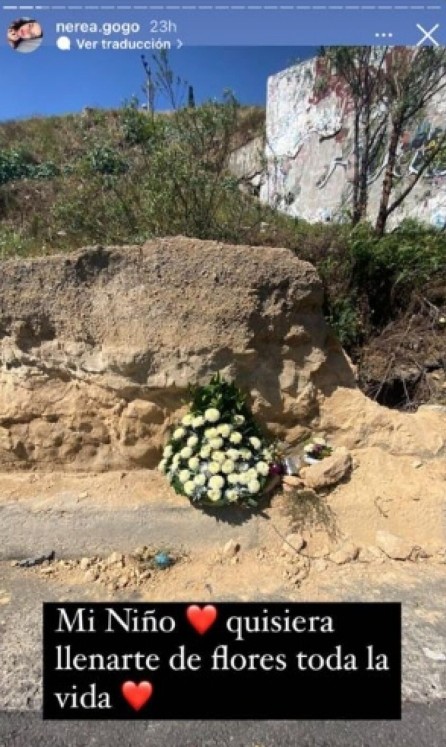 Novia de Octavio Ocaña acude al lugar donde murió el actor para dejar flores