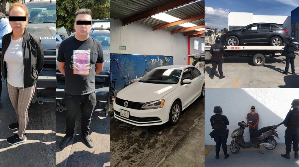 Detienen a tres personas por circular en vehículos con reporte de robo en Celaya