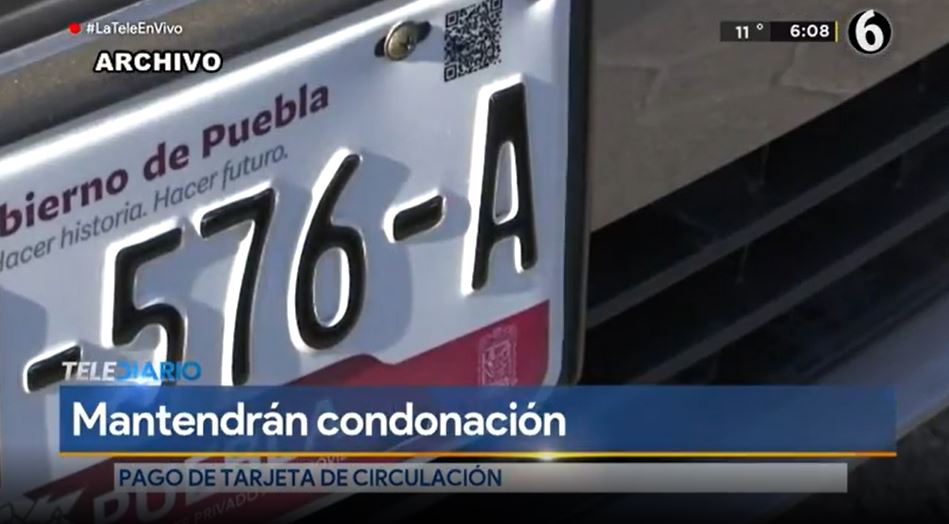 En 2022 se mantiene condonación de pago a tarjeta de circulación