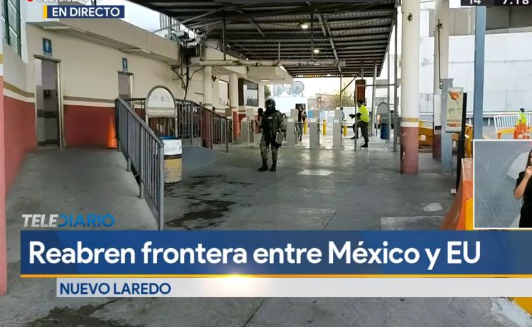 Cruza primera mexicana Puente Internacional 2 en Piedras Negras tras reapertura 