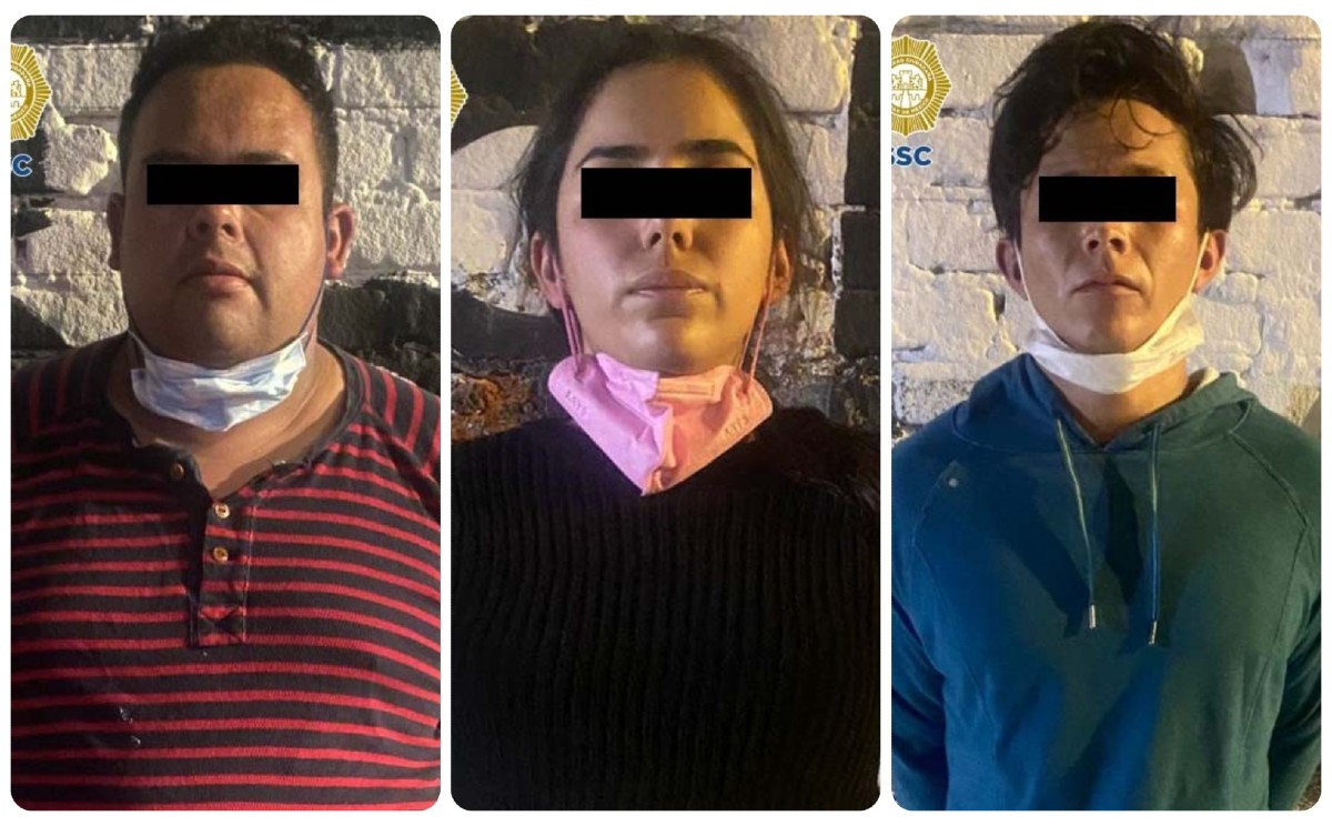 Detienen a tres presuntos narcomenudistas de CdMx y Edomex