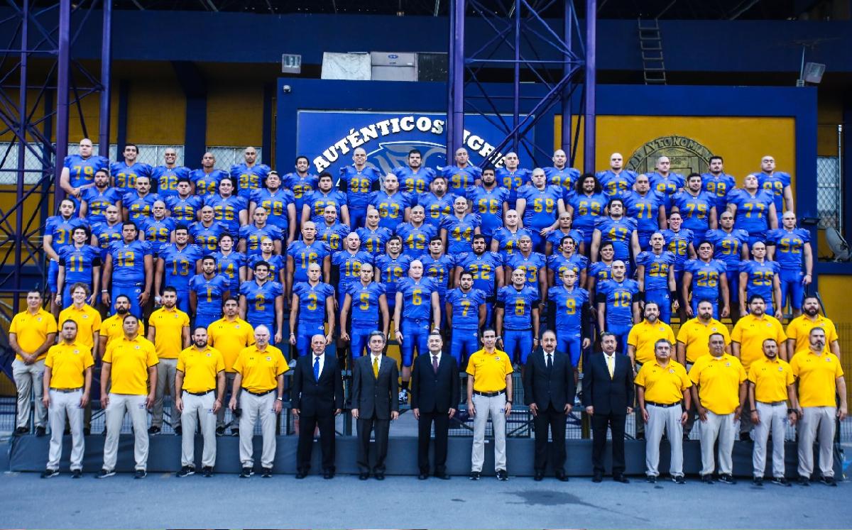 Foto oficial de los Auténticos Tigres para la temporada 2021 de la ONEFA