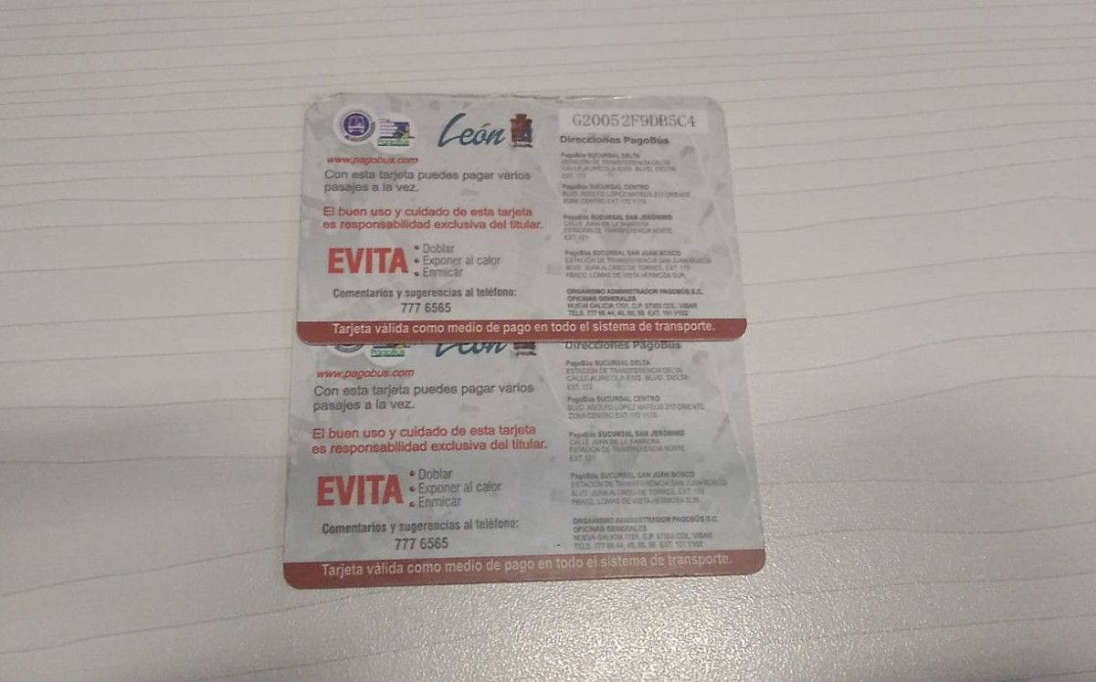 Las tarjetas pagobús generales se esperan para 2022 / Especial