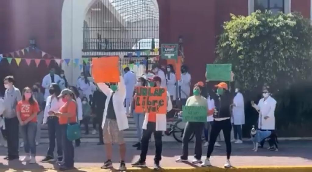 Protesta alumnos de la Universidad de las Américas Puebla (Udlap) / Jaime Zambrano
