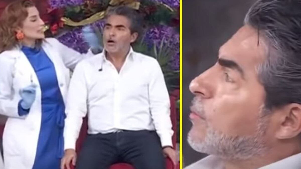 El presentador se mostró sorprendido por el resultado del procedimiento.