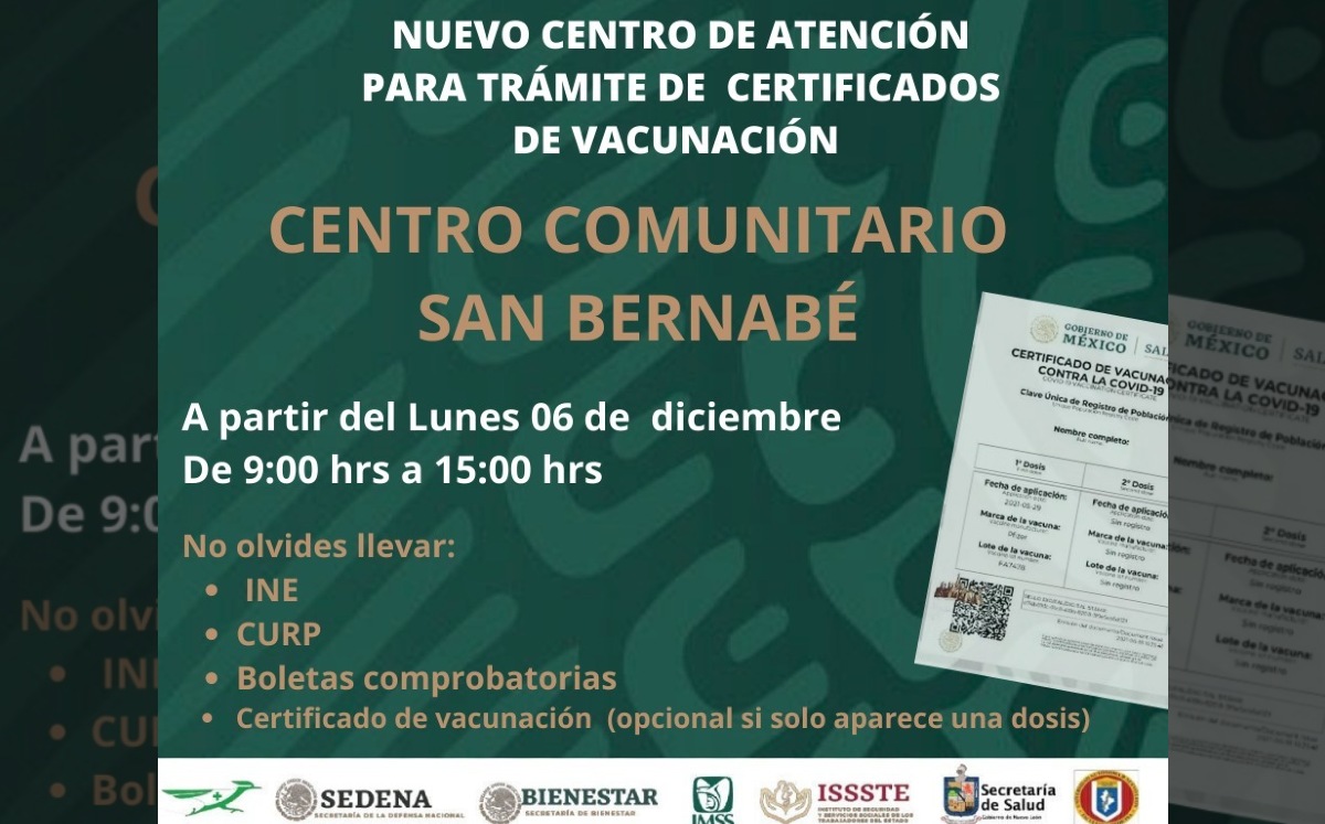 Abren nuevo centro de atención para trámite de certificado covid en San Bernabé