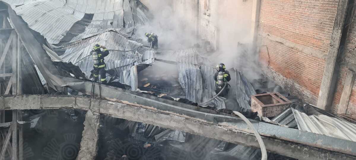 Incendio en San Gregorio Atzompa / Secretaría de Seguridad Pública