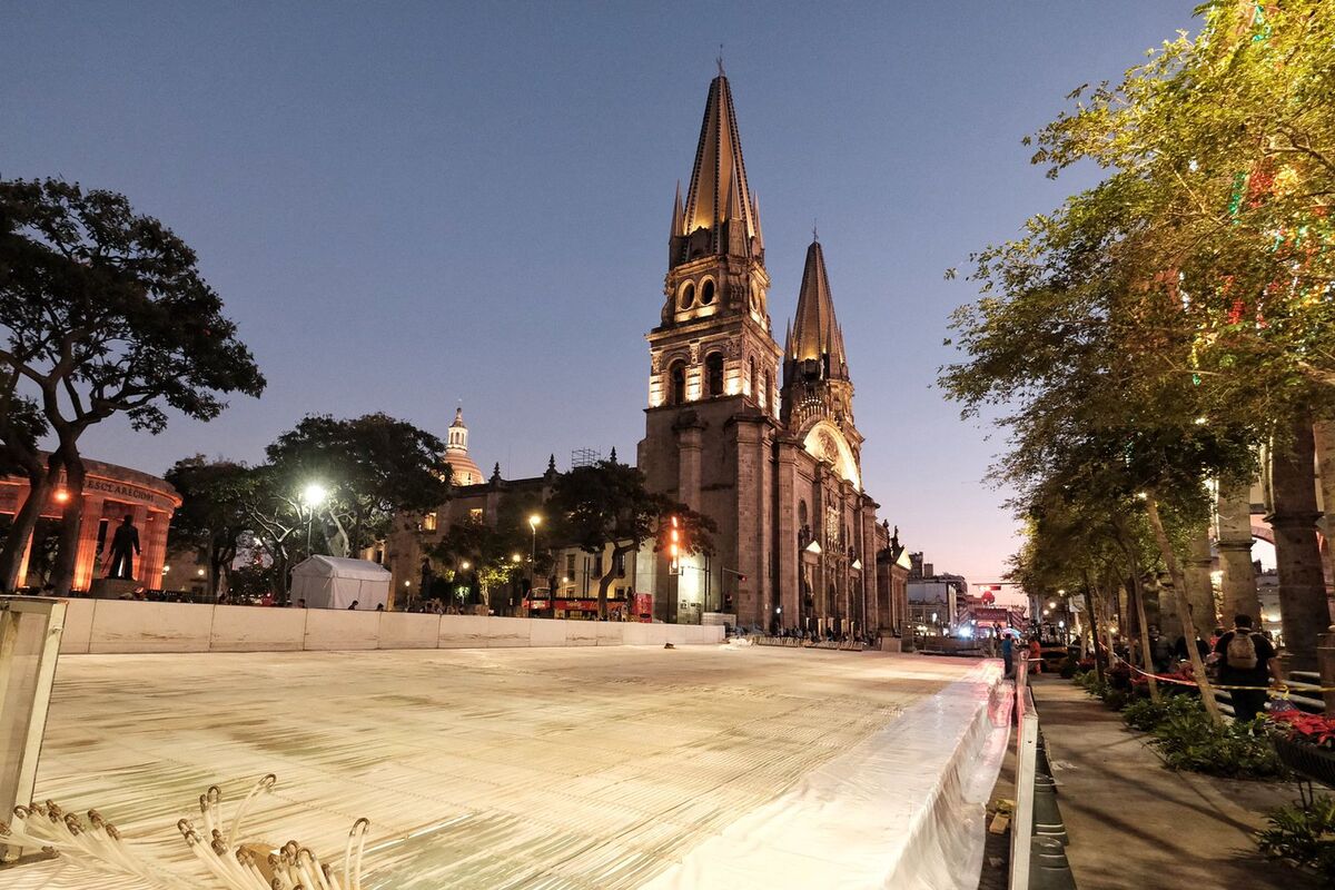 Pista de hielo / Twitter @EnriqueAlfaroR
