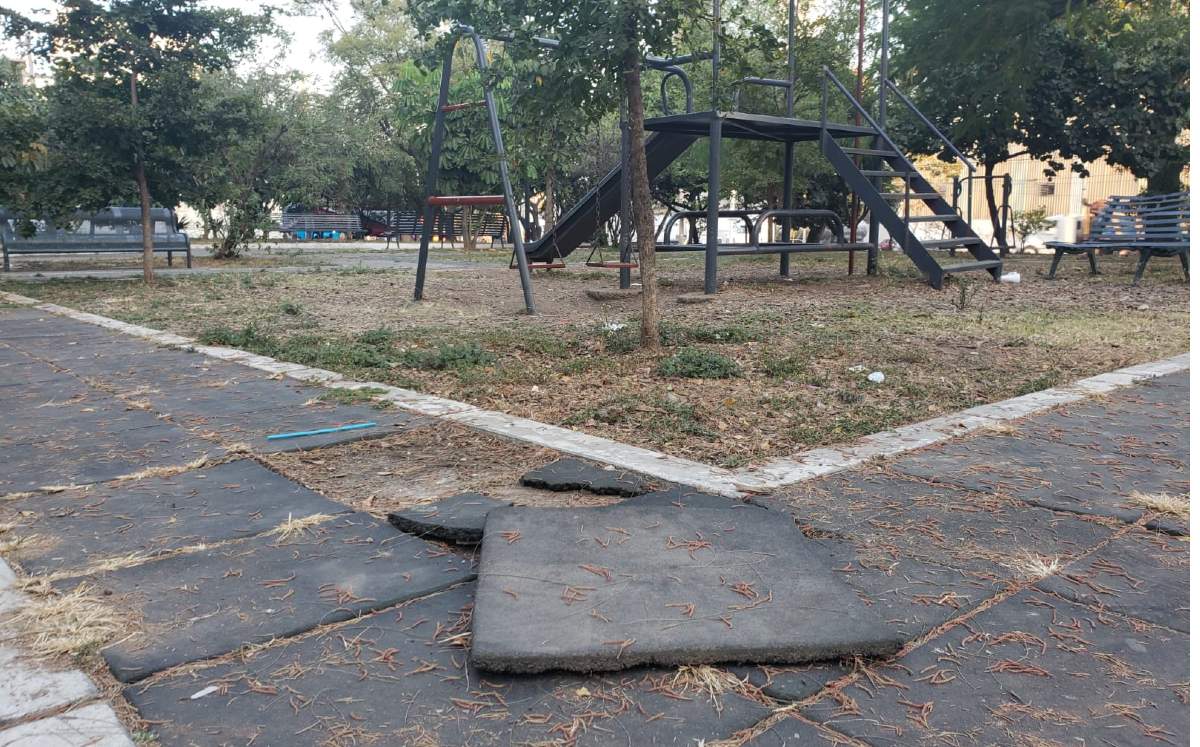 Condiciones desfavorables del Parque de los Grifos que se encuentra en Guadalajara.
