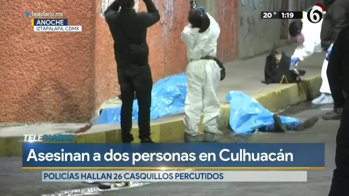 Asesinan a dos personas en Culhuacán Asesinan a dos personas en Culhuacán