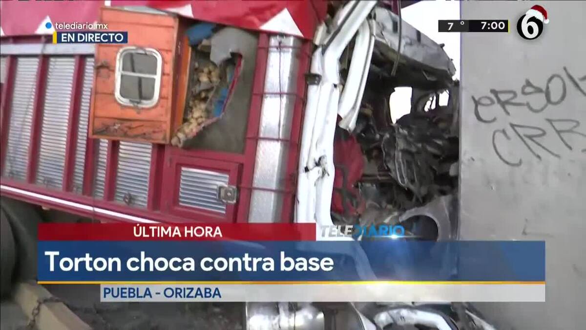 Accidente en autopista Puebla - Orizaba