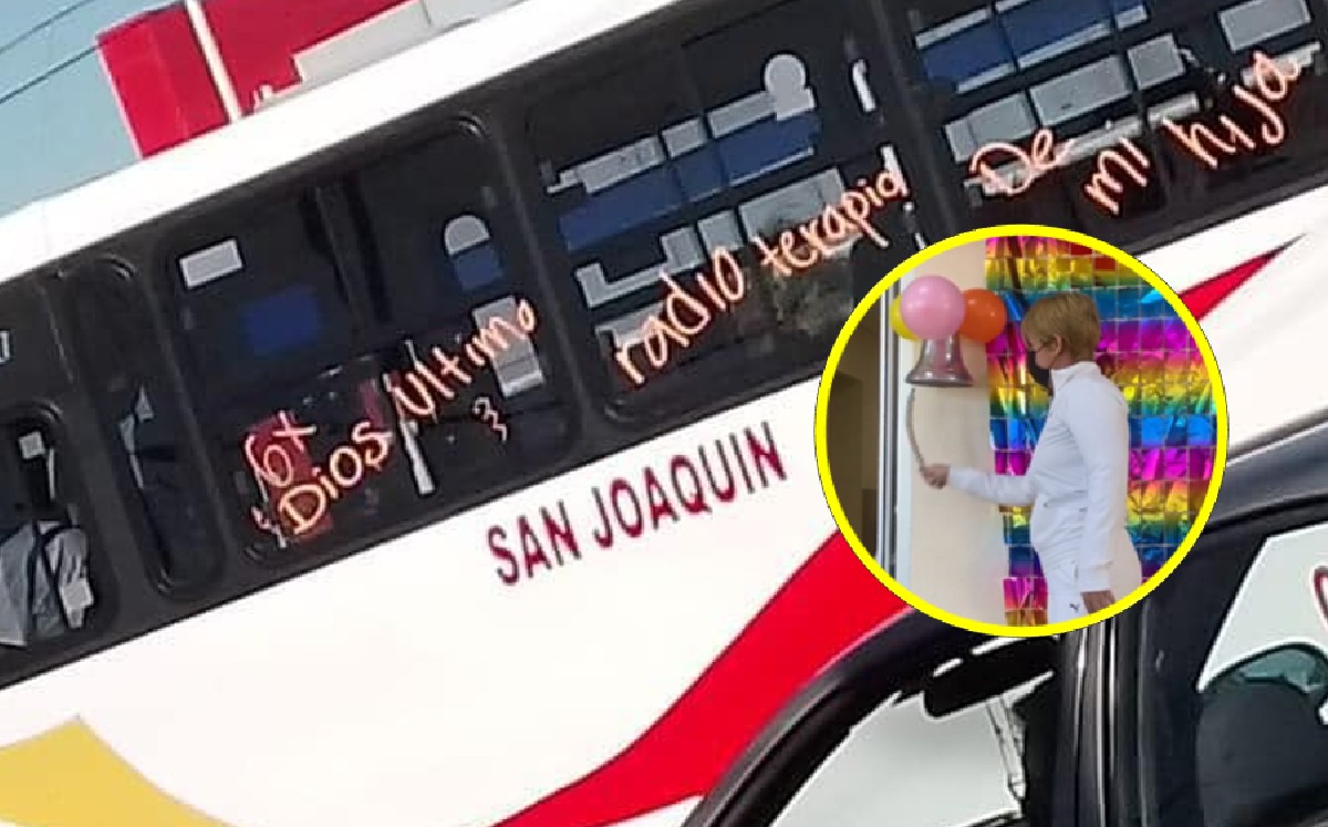 “Gracias Dios”: papá lleva en su camión a su hija a la última radioterapia (VIDEO)