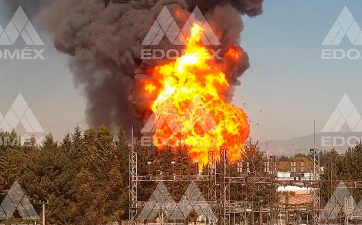 Incendio en Zona Industrial de Lerma /Gobierno de Edomex