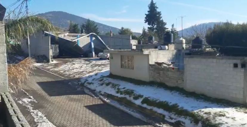 Caída de granizo en el municipio de Acatzingo / Andrés Lobato